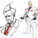 Illustration for article titled Cut iStreet Fighter V/i Characters Included Fighting President And Clumsy Cutie
